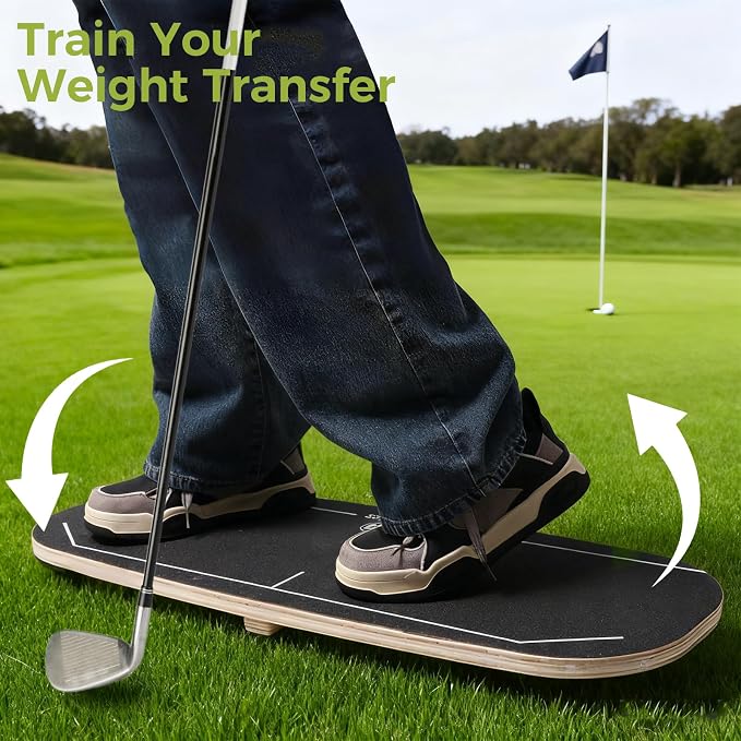 Janedream Golf Pressure Balance Board, Weight Shift Swing Trainer - Image 2