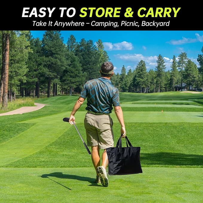 Golf Chipping Game Set, 71 X 71 in Large Golf Practice Mat - Image 7