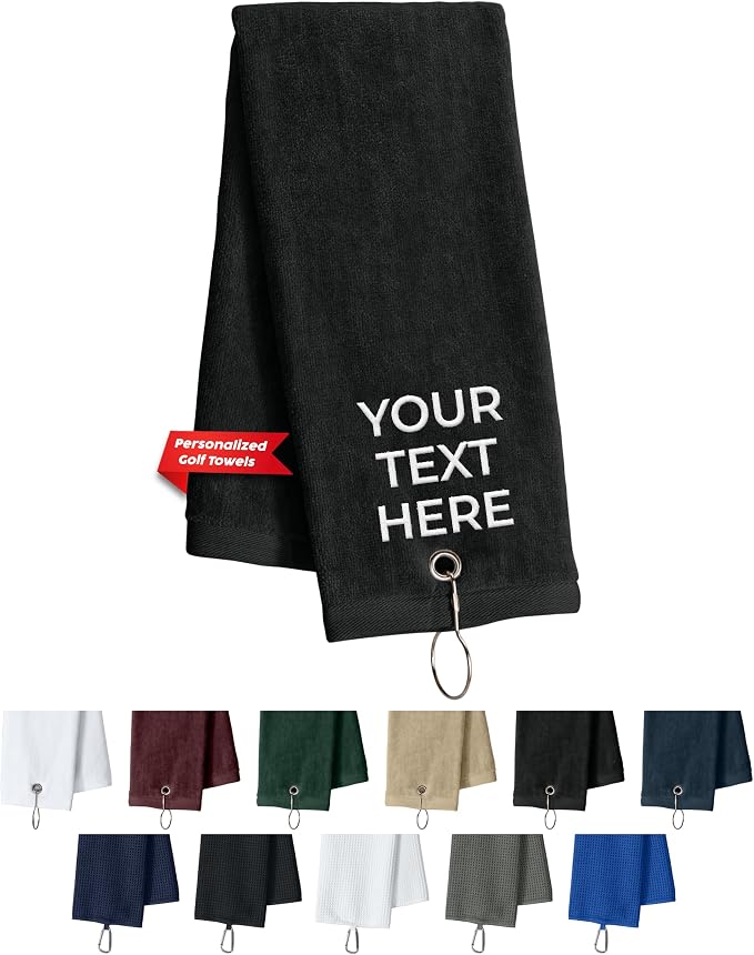 Custom Golf Towel for Golf Bags, Balls by Printualist
