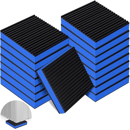 ToLanbbt 16 Pack Rubber Anti Vibration Pads 4" x 4" Heavy Duty EVA Mechanical by ToLanbbt