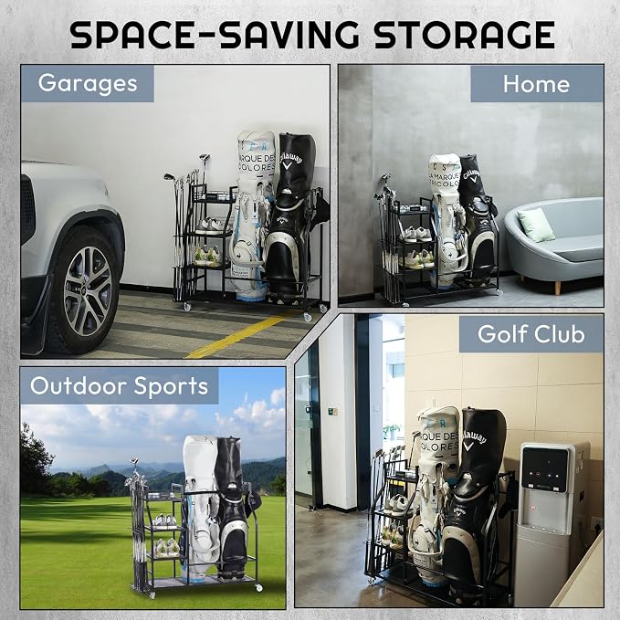 A11N SPORTS Golf Bag Stand for Garage - Image 6