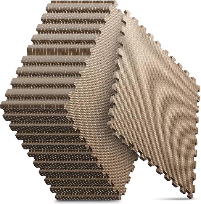 Home Gym Mat, Puzzle Exercise Mat, EVA Interlocking Foam Floor Tiles by NazhuraGoodCompanionAtHome