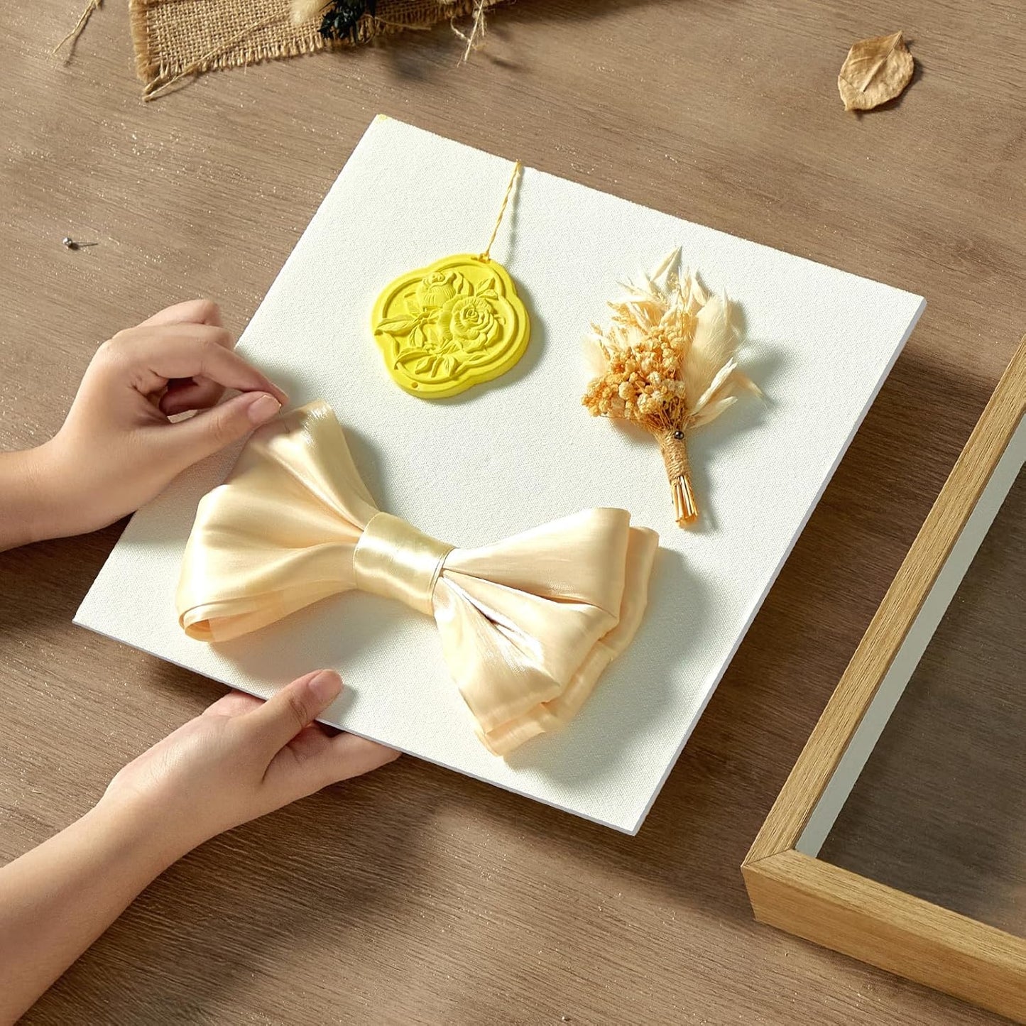 11x11 Shadow Box Display Case Picture Frame with Soft Linen Back, Deep Black Shadow Box 11x11 for Flowers Medal Display Case Jersey pet Graduation Memorabilia Baby Ltems Crafts Photos