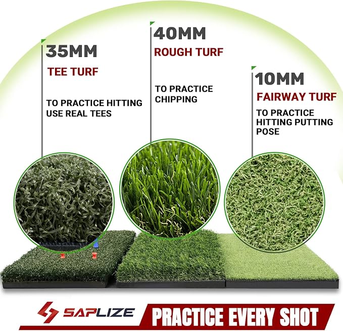 SAPLIZE Foldable Heavy-Duty Golf Hitting Mat - Image 4
