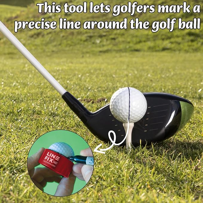 LineFix360 Golf Ball Alignment Marker – Precision 360° Line Tool - Image 5
