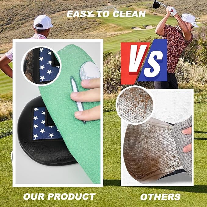 Golf Head Covers, PU Leather Golf Club Head Covers - Image 4
