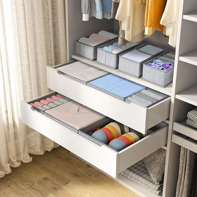 DIMJ Drawer Organizer Clothes 12 Pack - Image 5