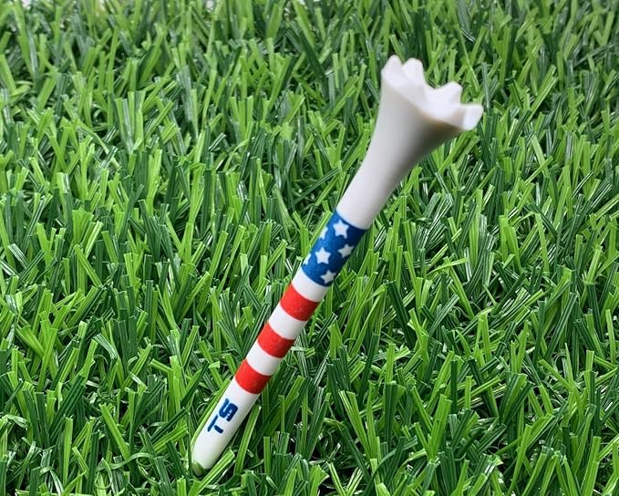 TRUESTRIKE Premium USA Golf Tees – 100-Pack Durable 3¼" / 2¾" Plastic Tees – - Image 3