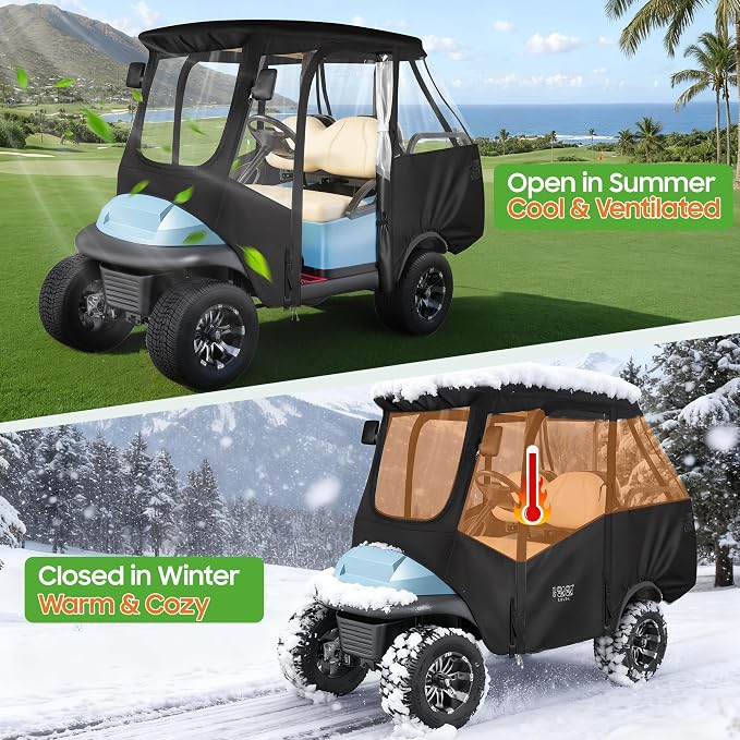 10L0L Golf Cart 4 Passenger Enclosure - Image 3
