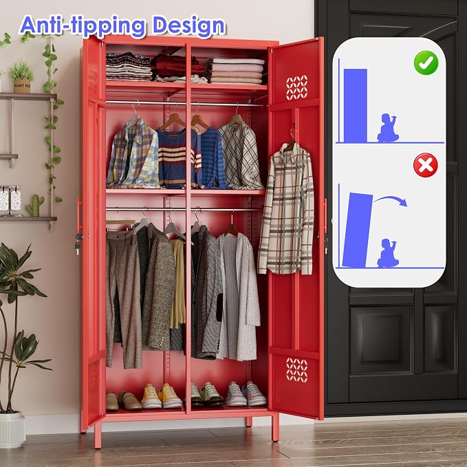 METAN 2 Door Metal Storage Lockers - Image 4