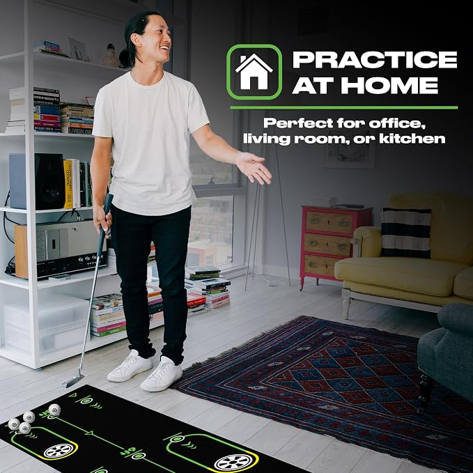 Back 2 Basics 10ft Golf Putting Mat - Image 6