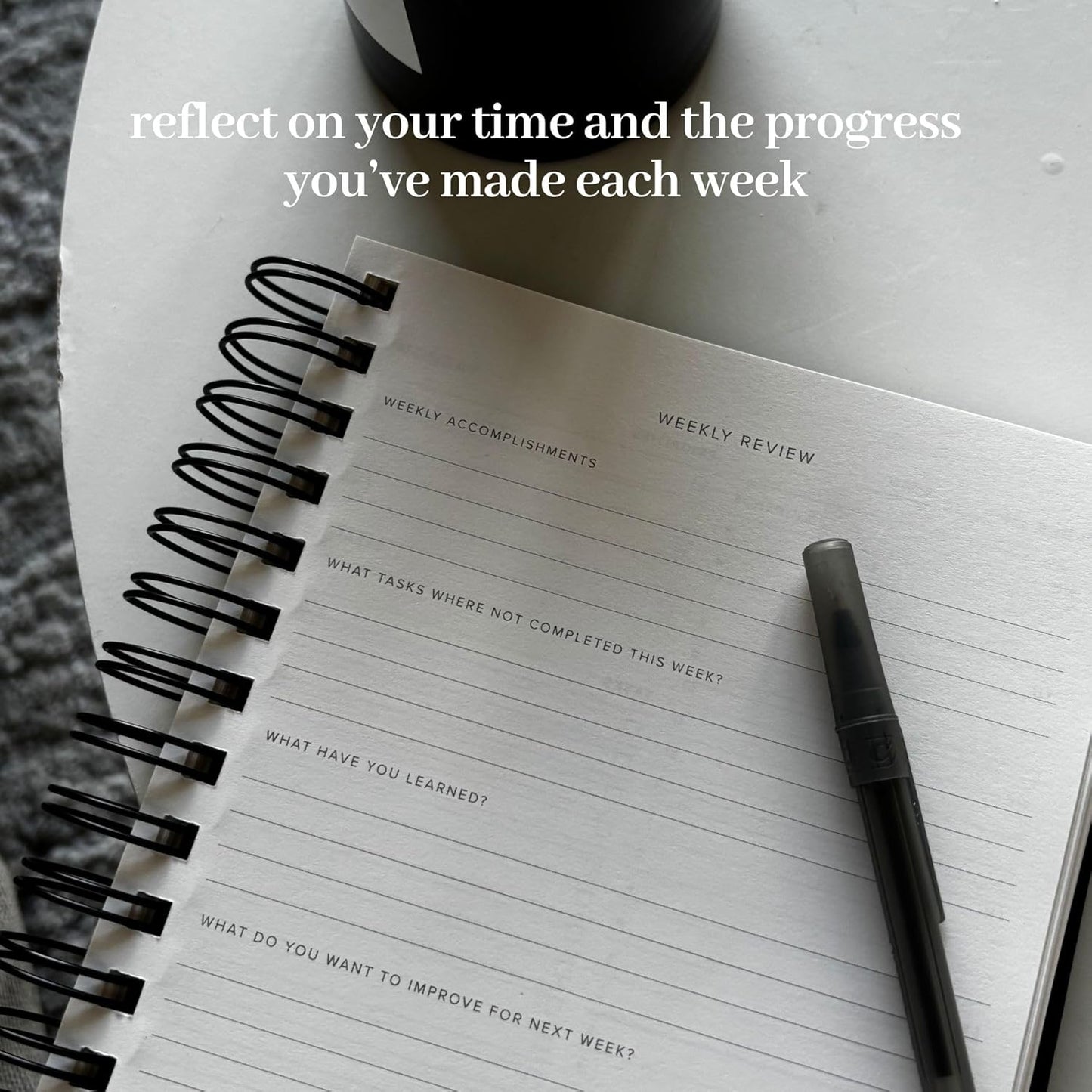 INSIDE THEN OUT 2023 Daily Focus Planner - 6 Month Undated Planner for Productivity, Goal Setting, Intention - Monthly, Weekly, Daily Task Pages - Simple & Minimalistic - Motivation Gift for Women Men