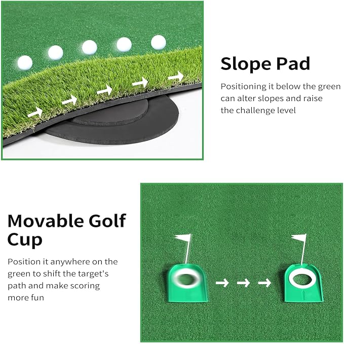 Golf Putting Green, Professional Large Practice Putting Mat - Image 4