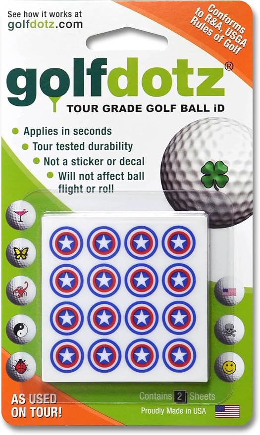 Golfdotz - USGA Rule Conforming Novelty Golf Ball Markers, Golf Ball Stickers - Image 2