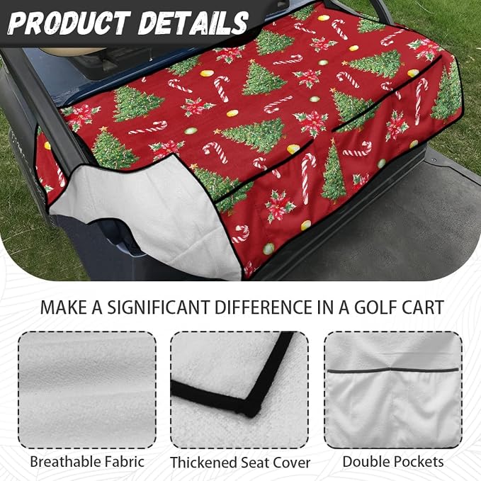 Golf Cart Seat Covers Universal Golf Cart Seat Cover Blanket Cushion Cover - Image 5