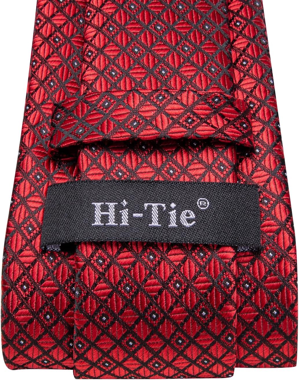 Hi-Tie Men 63inches Tie Set Extra Long Necktie Paisley Tie Pocket Suqare Cufflinks Big and Tall Men Tie