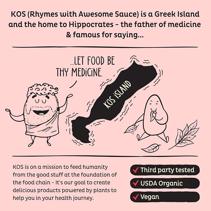 KOS Vegan Protein Powder, Strawberries & Cream USDA Organic - Image 8