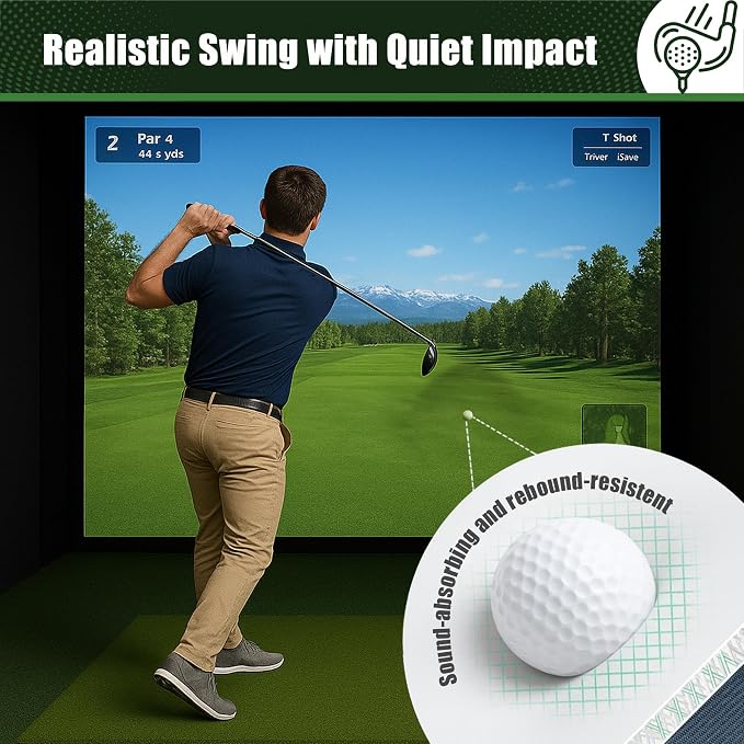 Golf Impact Screen Double Layer – Low Noise on Impact, Durable Grommets - Image 5