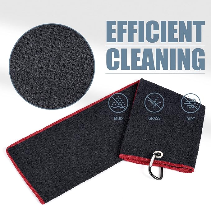 Mile High Life Tri-fold Golf Towel | Premium Microfiber Fabric | Waffle Pattern - Image 3
