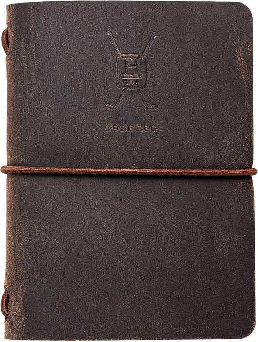 Handy Picks Leather Golf Log Book, Handmade n Refillable, Golf Log n Yardage by HandyPicksGolf