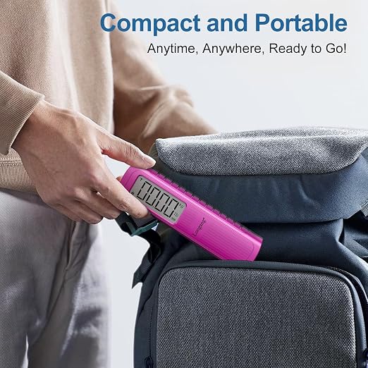 Battery-Free Digital Luggage Scale, 110lbs/50kg Portable Handheld Hanging Scale - Image 6