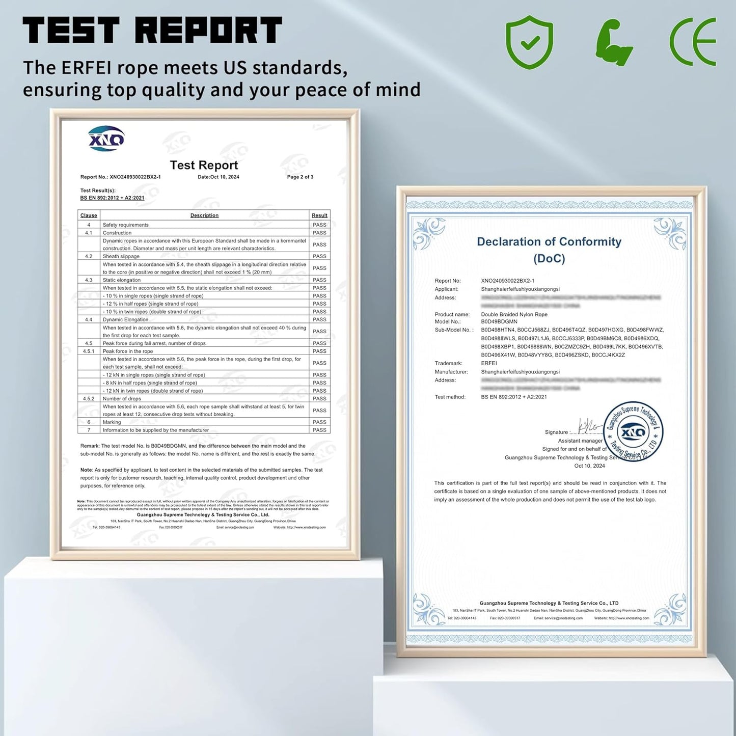 1/2 Inch 100ft Double Braided Polyester Arborist Rope, Heavy Duty Nylon Rope for Anchor, Tree Work, Cargo, Pulling, Sailing (Green)