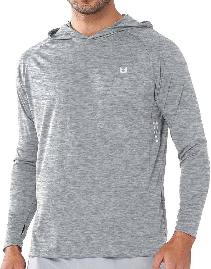 NORTHYARD Men's UPF 50+ Hoodie Shirts Long Sleeve Sun Protection Fishing Swim by NORTHYARD