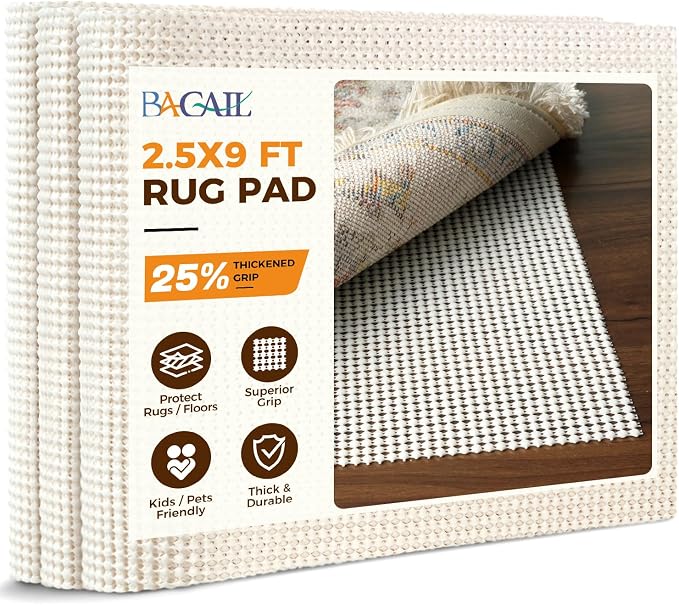 BAGAIL BASICS 2.5 x 9 FT Rug Pad Gripper by BAGAILBASICS