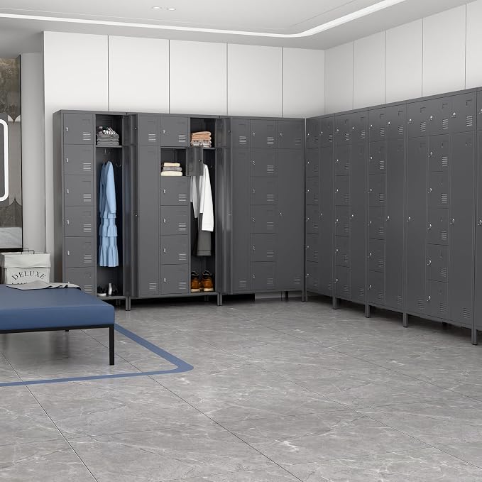 METAN Metal Locker for School Office Gym Bedroom, 10 Doors Steel Storage Locker - Image 8