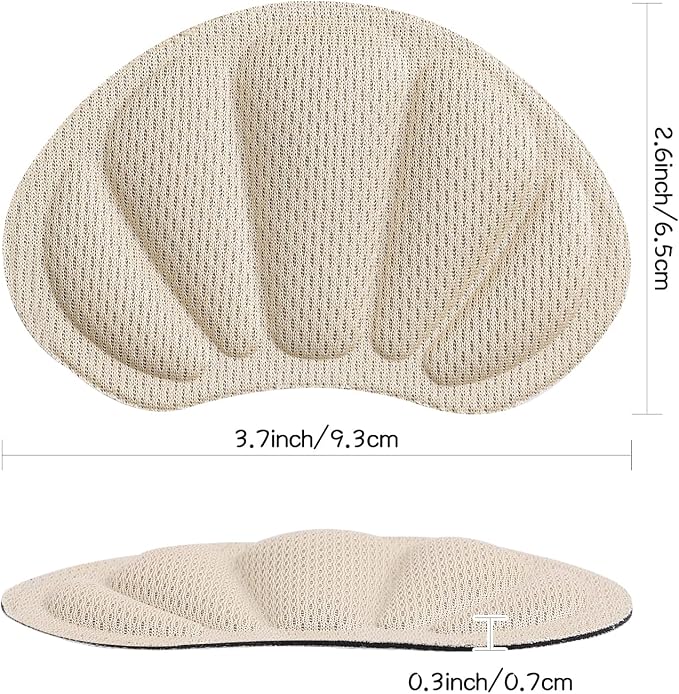 Back of Heel Cushion Pads, Adhesive Heel Grips Inserts - Image 5