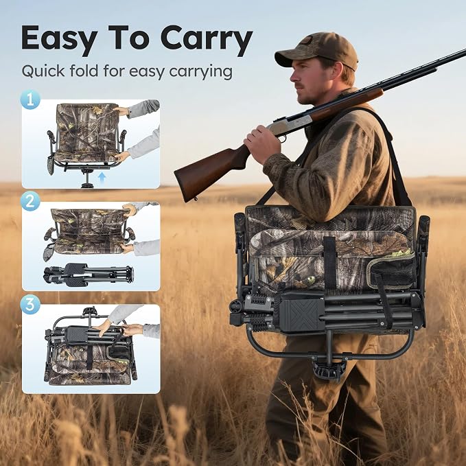 LET'S CAMP Folding Hunting Chair - Image 9