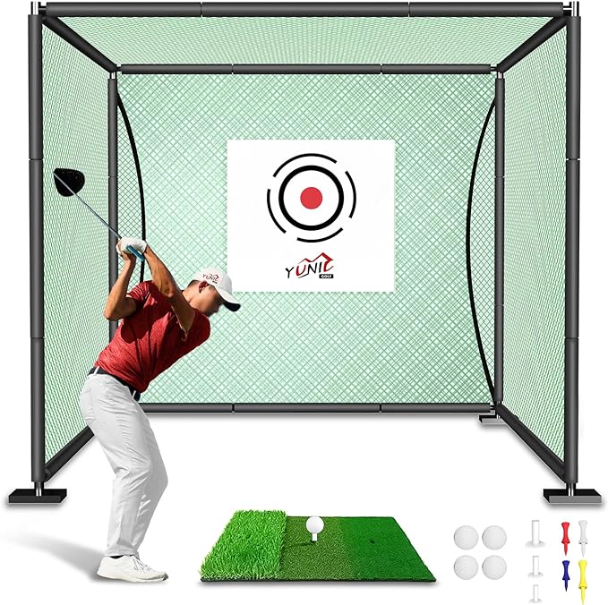 YUNIC Golf Driving Cage with Metal Frame by YUNICGOLF
