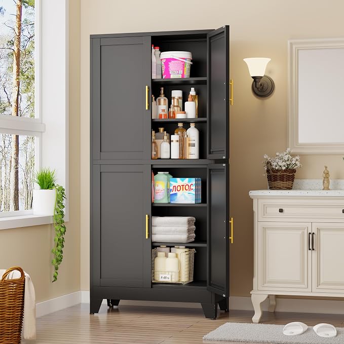 75" H Tall Kitchen Pantry Cabinet, Pantry Storage - Image 6