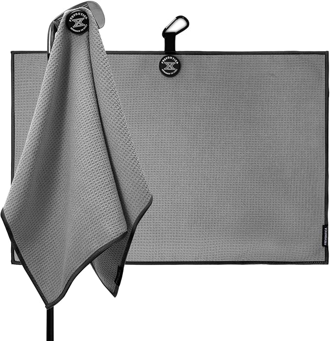 Magnetic Golf Towel with Clip and Cleaning Pocket -Ideal by Frevontica