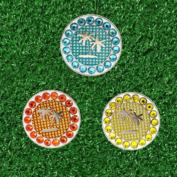 Myartte Golf Ball Markers Crystal Ball Markers Pack of 3 - Image 2