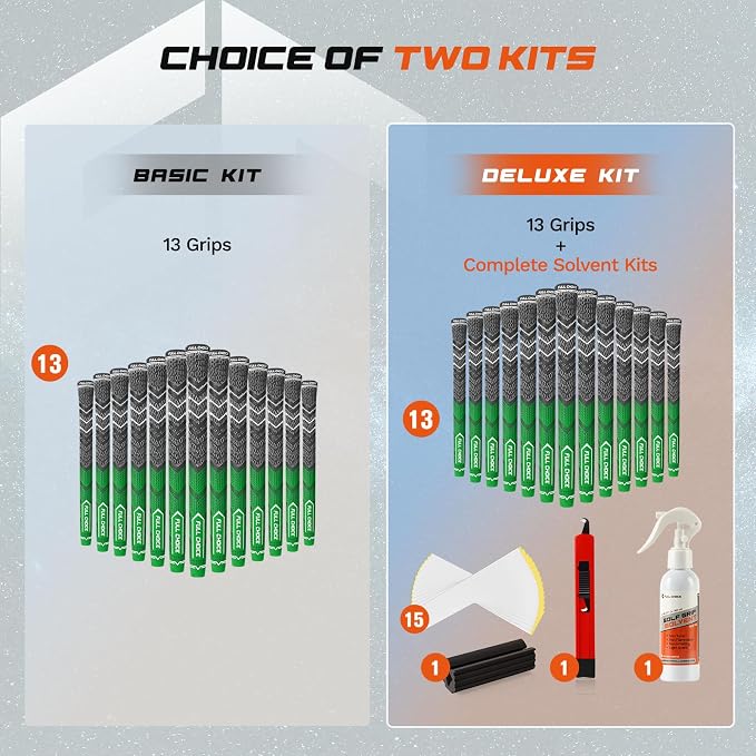 Cross Corded Golf Grips 13 Pack, Low Taper Design, Choose from 13 Grips or 13 - Image 5