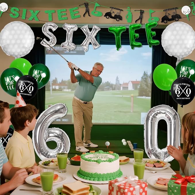 60th Birthday Decorations, Golf Themed 60th Birthday Party Decorations Gifts - Image 5