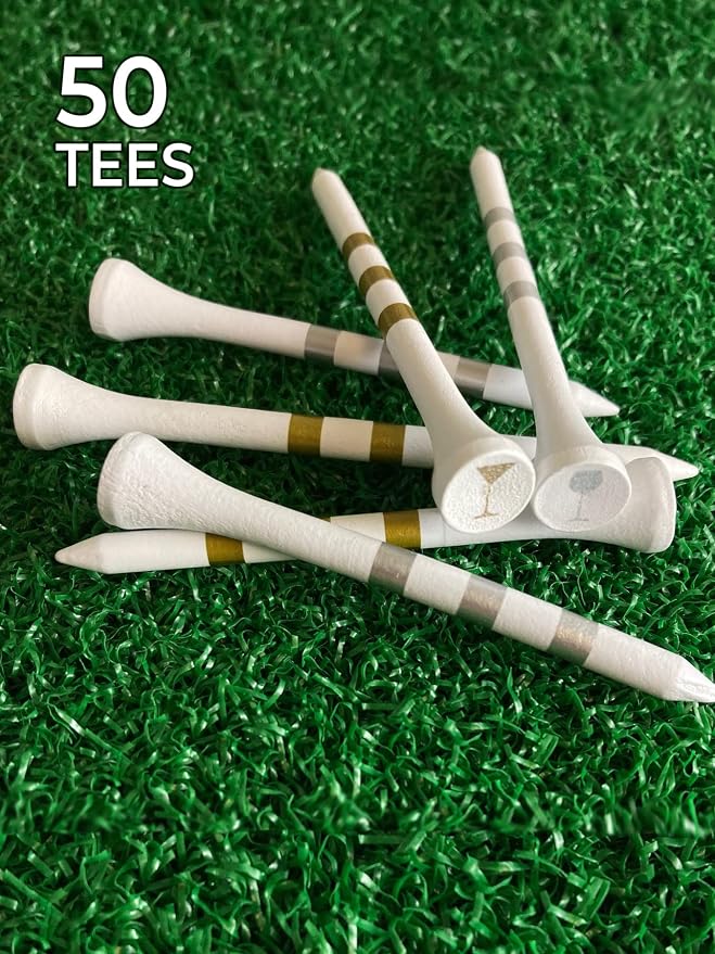 PrideSports Wine & Martini Specialty Wood Golf Tees - Image 3