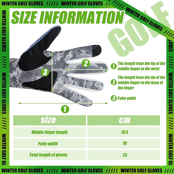 Geyoga 2 Pairs Winter Golf Gloves - Image 4