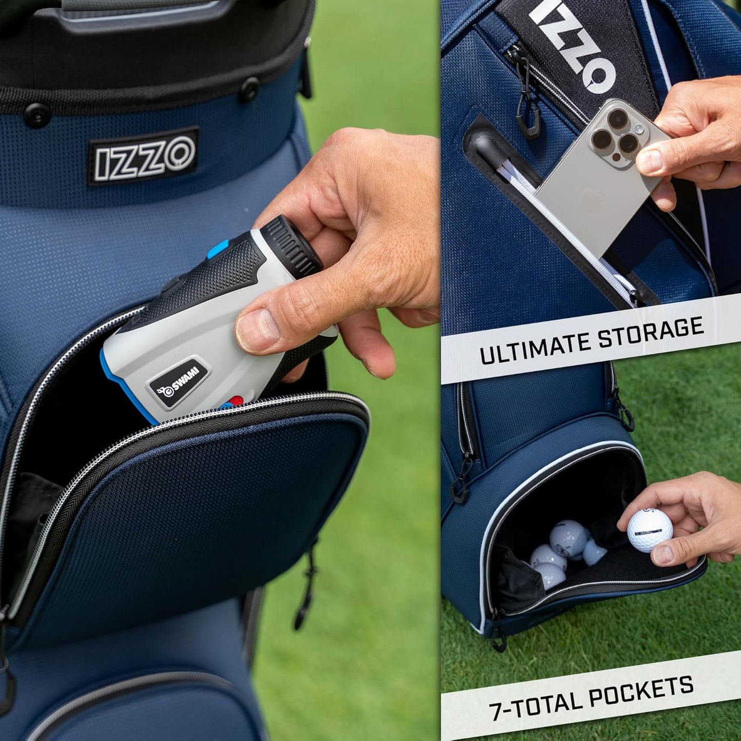 Izzo Ultimate Organizer Golf Cart Bag