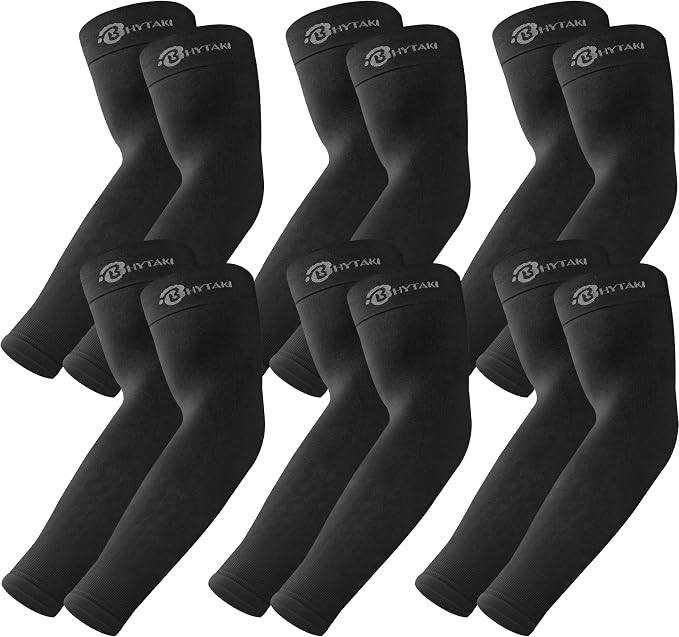 BHYTAKI UV Sun Protection Arm Sleeves, UPF 50 Sports Cooling Arm Compression by BHYTAKI
