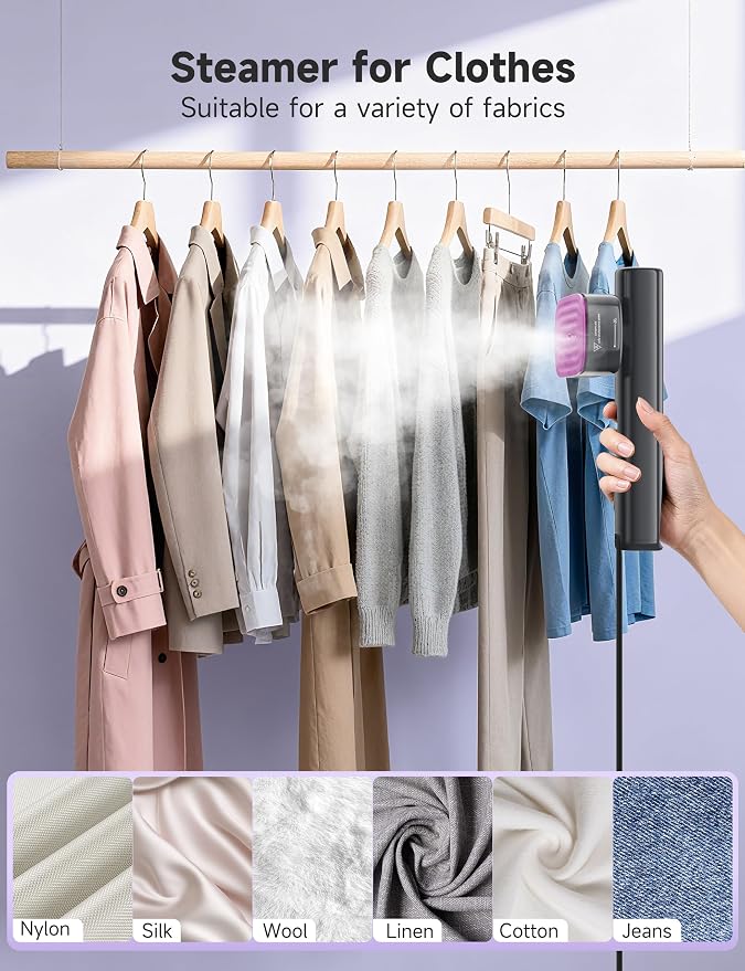 Steamer for Clothes, 1200W Powerful Portable Steamer Iron, 15s Fast Heat-up - Image 4