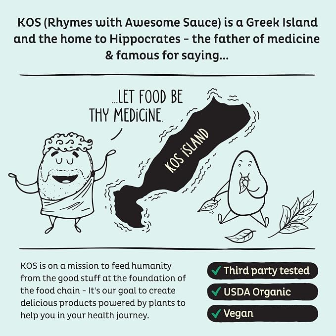 KOS Vegan Protein Powder, Unflavored & Unsweetened - Image 8