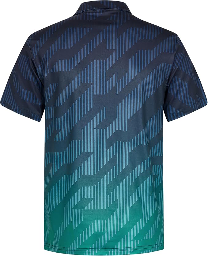 zeetoo Men's Polo Shirts Hawaiian Golf Polos Shirts Short Sleeve Performance - Image 2