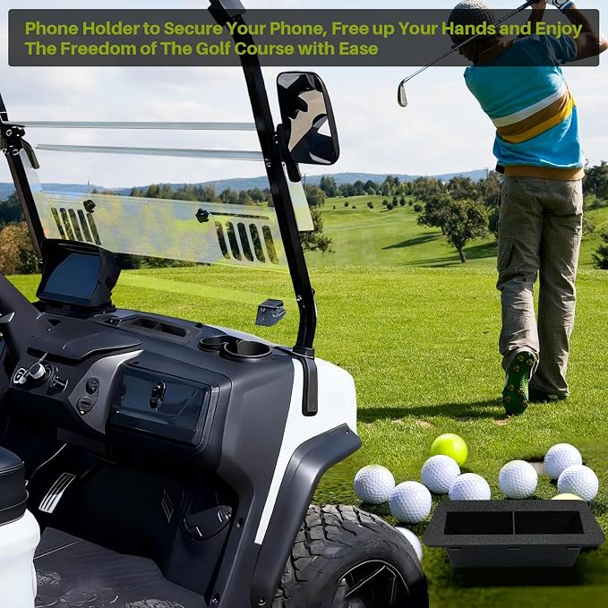 Golf Cart Phone Holder & Storage Tray - Image 6