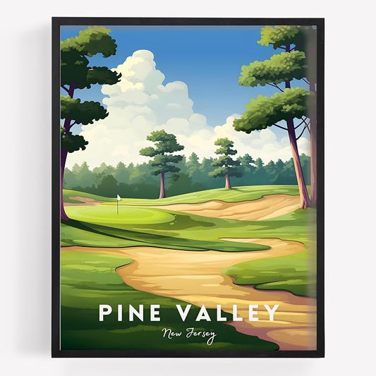 Golf Course Premium Giclee Fine Art Prints by VintBo