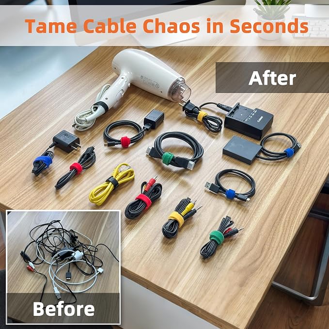 130PCS Reusable Cable Ties - Image 2