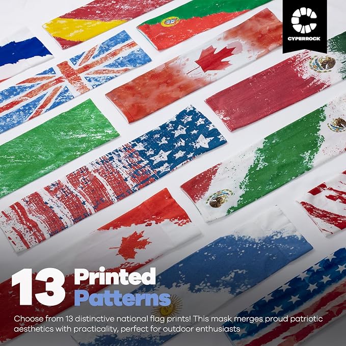 Flag Arm Sleeves, Cooling Sun Protection Compression - Image 6