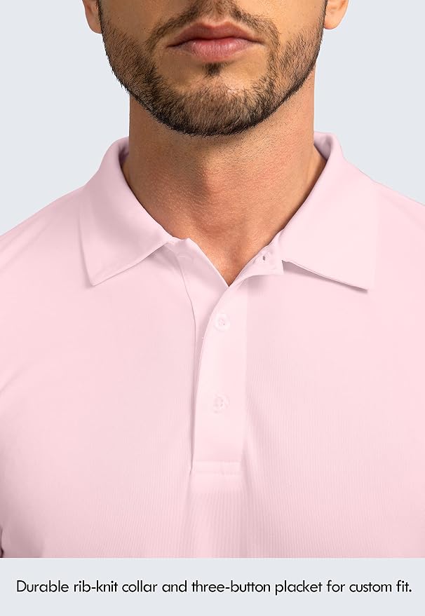 Men's Polo Shirt Long Sleeve Golf Shirts Lightweight UPF 50+ Sun Protection - Image 4
