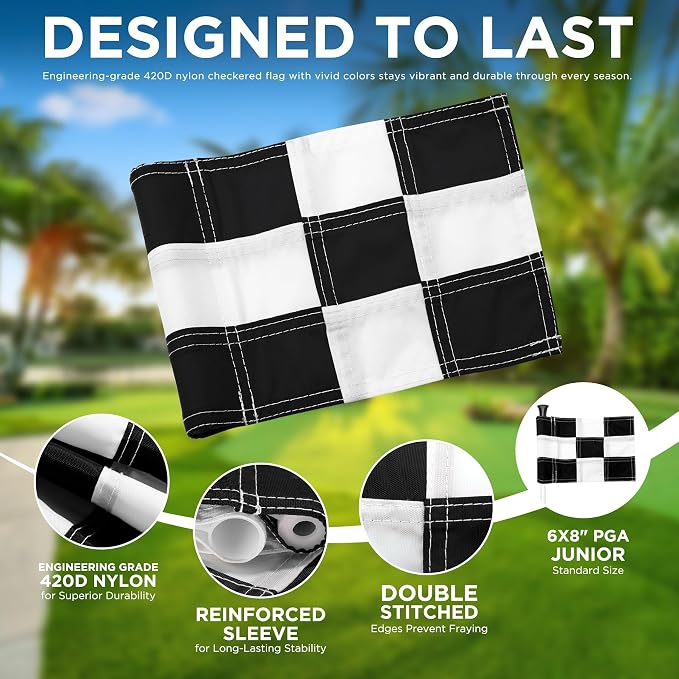 KINGTOP Golf Flagstick Mini, Putting Green Flag - Image 3